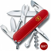 Складной нож Victorinox CLIMBER MAT красный матовый лак с желт.лого 1.3703.M0008p