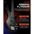 Donner Music DPJ-100 Electric Bass Guitar Black EC1386 3 – techzone.com.ua