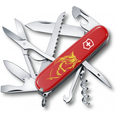 Складной нож Victorinox HUNTSMAN ZODIAC Очаровательная лошадь 1.3713.Z5348u – techzone.com.ua