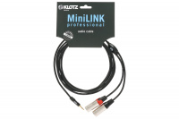 KLOTZ KY9-180 MINILINK PRO Y-CABLE 1.8 M BLACK Кабель комутаційний