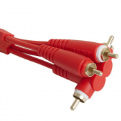 Кабель UDG Set RCA Straight-RCA Angled Red 3m (U97005RD) 1 – techzone.com.ua