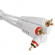 Кабель UDG Set RCA Straight-RCA Angled White 3m (U97005WH) 1 – techzone.com.ua