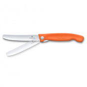 Складаний ніж для пікніка Victorinox Swiss Classic 11см хвиля оранж 6.7839.FC1 2 – techzone.com.ua