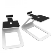 Kanto SE4 Medium Desktop Speaker Stands White 1 – techzone.com.ua