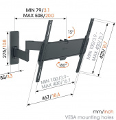 Крiплення настiнне VOGELS TVM 1443 Чорний (1814430) 6 – techzone.com.ua Крiплення настiнне VOGELS TVM 1443 Чорний (1814430) 6 – techzone.com.ua