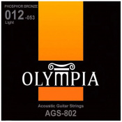 Струны для акустической гитары Olympia AGS 802