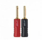 Штекер QED SCREWLOC ABS 4MM 25 RED 25 BLK (QE1870)