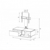 Стойка для ТВ Sonorous MD 8095 B-HBLK BLK 2 – techzone.com.ua Стойка для ТВ Sonorous MD 8095 B-HBLK BLK 2 – techzone.com.ua
