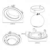 Потолочное крепление Elipson Planet M In-Ceiling Mount 3 – techzone.com.ua