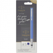 Ручка перова Parker VECTOR Blue FP M + Картриджі Parker Quink /5шт. син. блістер 05 716b