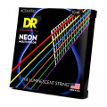DR Strings NEON Multi-Color Acoustic - Extra Light (10-48) 2 – techzone.com.ua