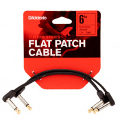D'ADDARIO PW-FPRR-206 Custom Series Flat Patch Cables (15cm)