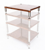 Модуль стійки NEO Quattron Segment 122mm Glossy Walnut + stainless steel 1 – techzone.com.ua Модуль стійки NEO Quattron Segment 122mm Glossy Walnut + stainless steel 1 – techzone.com.ua
