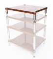 Модуль стійки NEO Quattron Segment 122mm Glossy Walnut + stainless steel 1 – techzone.com.ua