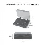 Програвач вінілу Crosley C300 Fully Automatic Чорний (C300A-BK) 12 – techzone.com.ua