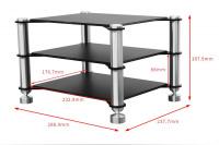 Стойка для аппаратуры Topping SR2 Silver 5 – techzone.com.ua Стойка для аппаратуры Topping SR2 Silver 5 – techzone.com.ua