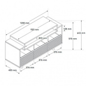 Шафа для програвача Norstone OSLO 1200 White Oak NOROSVI120AWTOK) 7 – techzone.com.ua