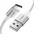 Кабель UGREEN US288 USB-A 2.0 - USB Type-C Aluminium Braid, 1.5 m White 60132 2 – techzone.com.ua