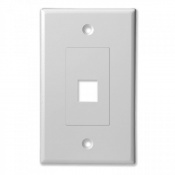Мультимедиа розетка SCP 201D-WT 1 PORT DECORATOR STYLE WALL PLATE INSERT - WHITE