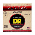DR Strings VERITAS Coated Core Acoustic Guitar Strings - Extra Light (10-48) 1 – techzone.com.ua