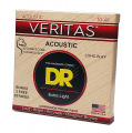 DR Strings VERITAS Coated Core Acoustic Guitar Strings - Extra Light (10-48) 2 – techzone.com.ua