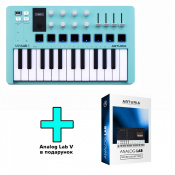 MIDI-клавіатура Arturia MiniLab 3 Aquamarine + Arturia Analog Lab V 1 – techzone.com.ua