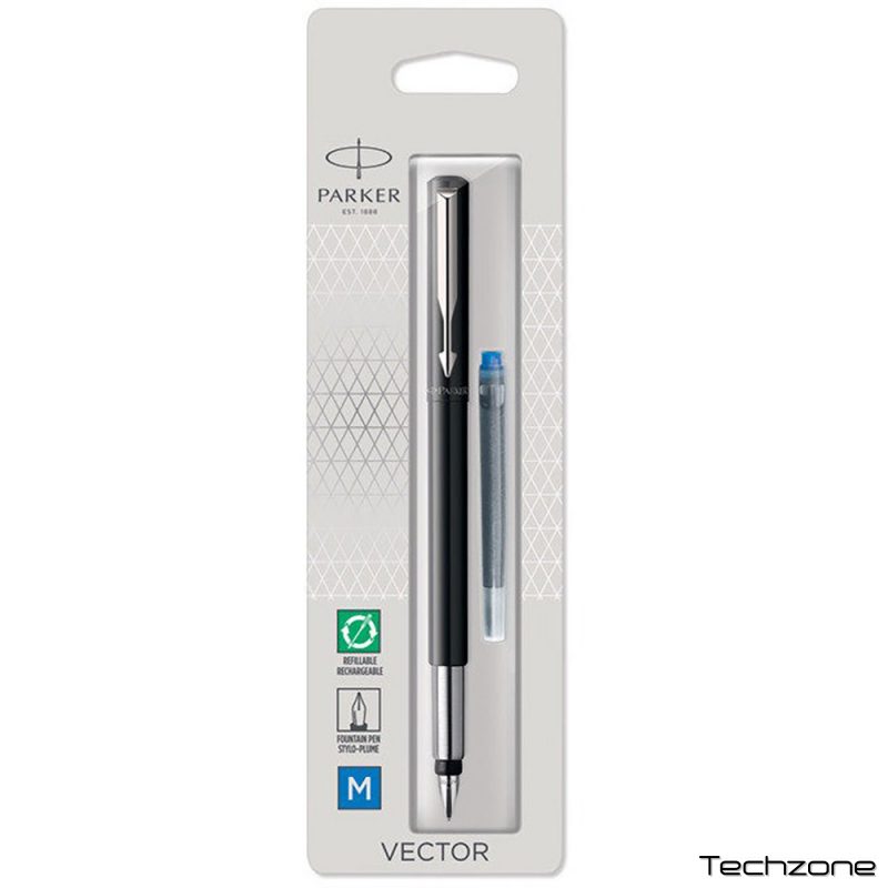 Ручка перьевая Parker VECTOR Black FP M блистер 05 116 1 – techzone.com.ua