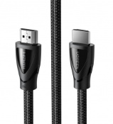 Кабель UGREEN HD140 HDMI to HDMI, 1.5 m, v2.1 UltraHD 8K-3D Braided Nylon Black 80402