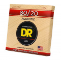 DR Strings HI-BEAM Acoustic 80/20 Bronze - Light (12-54) 2 – techzone.com.ua