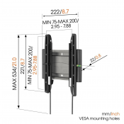 Кронштейн для телевізора Vogels EFW 8105 Black 2 – techzone.com.ua