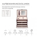 Скринька-кейс для прикрас Friedrich Lederwaren Classico темно-бордова | 23231-1 6 – techzone.com.ua