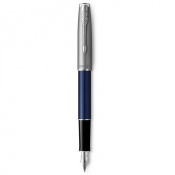 Ручка перова Parker SONNET Essentials Metal & Blue Lacquer CT FP F 83 711