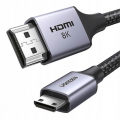 Кабель UGREEN HD163 miniHDMI to HDMI, 2 m, v2.1 UltraHD 8K-3D Braided Nylon Black 15515 1 – techzone.com.ua