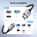 Кабель UGREEN HD163 miniHDMI to HDMI, 2 m, v2.1 UltraHD 8K-3D Braided Nylon Black 15515 3 – techzone.com.ua