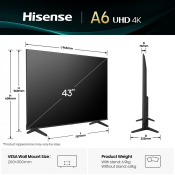Телевізор HISENSE 43A6Q 6 – techzone.com.ua