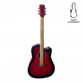 Акустическая гитара Figure 246RB (Matte Red Burst) + чехол – techzone.com.ua