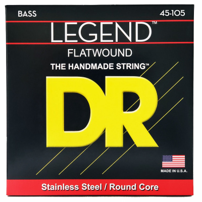 DR Strings LEGEND Flatwound Bass - Medium (45-105) – techzone.com.ua