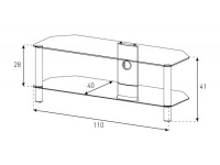 Тумба для ТВ Sonorous NEO 2110-В-SLV 2 – techzone.com.ua Тумба для ТВ Sonorous NEO 2110-В-SLV 2 – techzone.com.ua