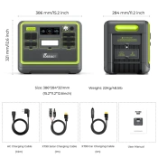 Зарядна станція Fossibot F2400 Green | 2400Вт 2048 Вт·год 9 – techzone.com.ua