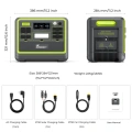 Зарядна станція Fossibot F2400 Green | 2400Вт 2048 Вт·год 9 – techzone.com.ua
