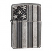 Запальничка Zippo 28974 U.S. Flag Armor Antq Slvr Plate