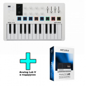 MIDI-клавіатура Arturia MiniLab 3 White + Arturia Analog Lab V
