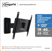 Кріплення настінне Vogels MA2030 чорне 3 – techzone.com.ua
