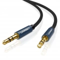 Кабель Ugreen AV112 3.5mm Male to 3.5mm Male Cable Gold Plated Metal Case with Braid 1m Blue (10685) 3 – techzone.com.ua