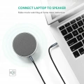Кабель Ugreen AV112 3.5mm Male to 3.5mm Male Cable Gold Plated Metal Case with Braid 1m Blue (10685) 5 – techzone.com.ua