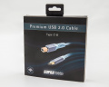 Кабель Supra USB 2.0 С-B BLUE 3M (1001909967) 4 – techzone.com.ua