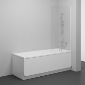 Шторка для ванны Ravak NVS1- 80 Белый Transparent 7O840100Z1