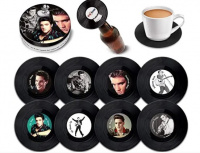 Набір підсклянників Retro Musique Elvis Presley - 8 Pieces Coaster Set With Real Vinyl Coasters 4 – techzone.com.ua Набір підсклянників Retro Musique Elvis Presley - 8 Pieces Coaster Set With Real Vinyl Coasters 4 – techzone.com.ua