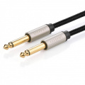 Кабель UGREEN AV128 6.3 mm to 6.3 mm Audio Cable Braided, 3 m Gray 10639 2 – techzone.com.ua