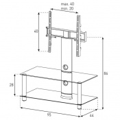 Стойка для ТВ Sonorous NEO 95 B-SLV 2 – techzone.com.ua Стойка для ТВ Sonorous NEO 95 B-SLV 2 – techzone.com.ua